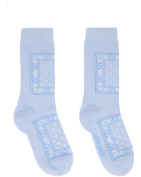 Jacquemus Blue Les Chaussettes Bandana Socks