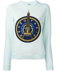 Light Blue Print Sweater