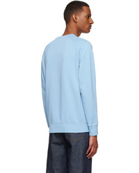 MAISON KITSUNÉ Blue Cotton Sweatshirt