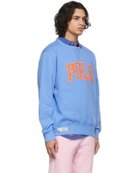 Polo Ralph Lauren Blue Fleece Logo Sweatshirt