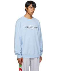 Helmut Lang Blue Layer Logo Sweatshirt