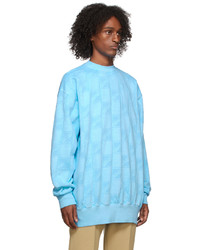 We11done Blue Oversized Zurry Sweatshirt