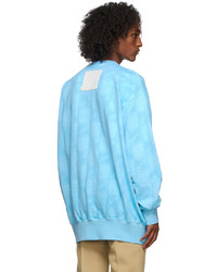 We11done Blue Oversized Zurry Sweatshirt