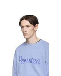 MAISON KITSUNÉ Blue Parisien Sweatshirt