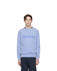 MAISON KITSUNÉ Blue Parisien Sweatshirt
