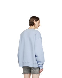 Nahmias Blue Scripted Sweatshirt