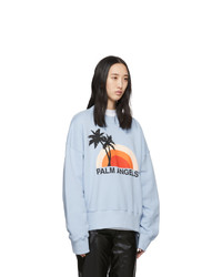 Palm Angels Blue Sunset Sweatshirt