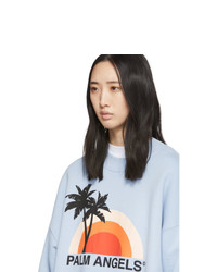Palm Angels Blue Sunset Sweatshirt
