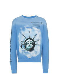 skive Sump Metafor Off-White Liberty Print Crew Neck Cotton Sweatshirt, $410 | farfetch.com |  Lookastic