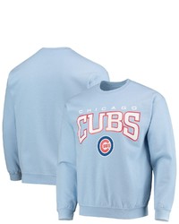 STITCHES Light Blue Chicago Cubs Team Pullover Sweatshirt At Nordstrom
