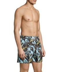 Salvatore Ferragamo Foliage Printed Swim Shorts