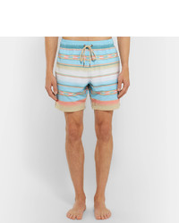 Faherty Mid Length Printed Swim Shorts