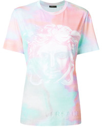Versace Pastel Medusa Print T Shirt