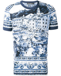 Dolce & Gabbana Men's Light Blue Print T-shirts from  |  Lookastic