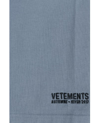 Vetements Structured Cotton T Shirt
