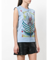 Chloé Graphic Print Sleeveless T Shirt