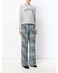 Equipment Waves Pattern Wide Legged Trousers