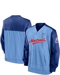 Nike Royallight Blue Montreal Expos Cooperstown Collection V Neck Pullover At Nordstrom