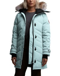 Canada Goose Lorette Fusion Fit Hooded Down Parka With Genuine Coyote