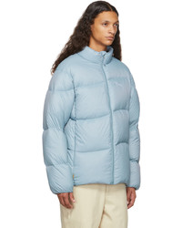 Dime Blue Midweight Wave Puffer Jacket