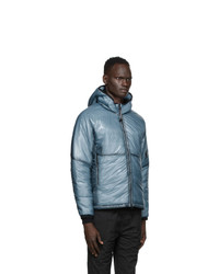 C.P. Company Blue Nylon Translucent Hooded Jacket