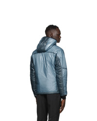 C.P. Company Blue Nylon Translucent Hooded Jacket