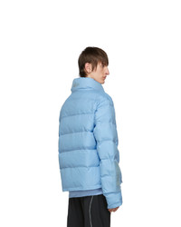 all in Blue Puffy Winter Jacket