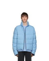 all in Blue Puffy Winter Jacket