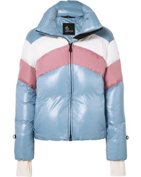 Moncler Grenoble Lamar Color Block Quilted Down Jacket