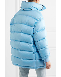 Balenciaga Outerspace Oversized Quilted Shell Jacket Blue