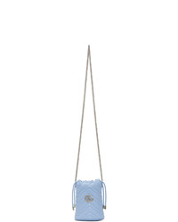Gucci Blue Mini Gg Marmont 20 Bucket Bag