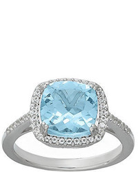 Lord & Taylor 14 Kt White Gold And Topaz Ring
