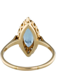 194ctw Aquamarine Diamond Navette Ring