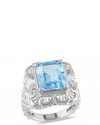 Ice 7 34 Ct Tgw Sky Blue Topaz Silver Fashion Ring