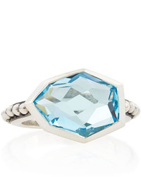 Stephen Dweck Blue Topaz Sterling Silver Galactical Ring