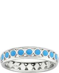 jcpenney Fine Jewelry Personally Stackable Sterling Silver Light Blue Enamel Dot Ring