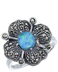 Lord & Taylor Opal And Sterling Silver Ring