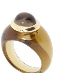 Resin Gold Cabochon Ring