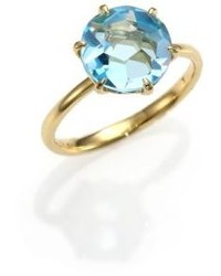 Ippolita Rock Candy Blue Topaz 18k Yellow Gold Ring