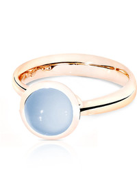 Tamara Comolli Small Bouton Blue Chalcedony Cabochon Ring Size 754