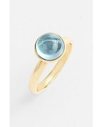 Syna Baubles Stone Ring Blue Topaz Yellow Gold 65