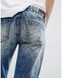 Blank NYC Boyfriend Jeans With Distressed Raw Hem