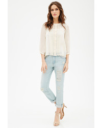 Forever 21 Contemporary Distressed Boyfriend Jeans
