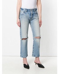 Moussy Vintage Distressed Straight Jeans