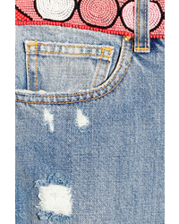 Emilio Pucci Embellished Mid Rise Boyfriend Jeans