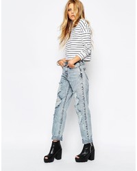 Noisy May Hayley Distressed Mom Jeans