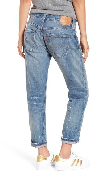 verzoek Een nacht blad Levis 501 Ct Distressed Boyfriend Jeans, $198 | Nordstrom | Lookastic