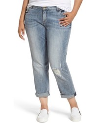 KUT from the Kloth Plus Size Catherine Stretch Distressed Boyfriend Jeans