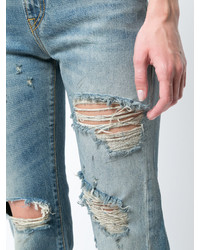 R 13 R13 Distressed Boyfriend Jeans