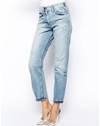 Selected Vilia Boyfriend Jeans With Rips